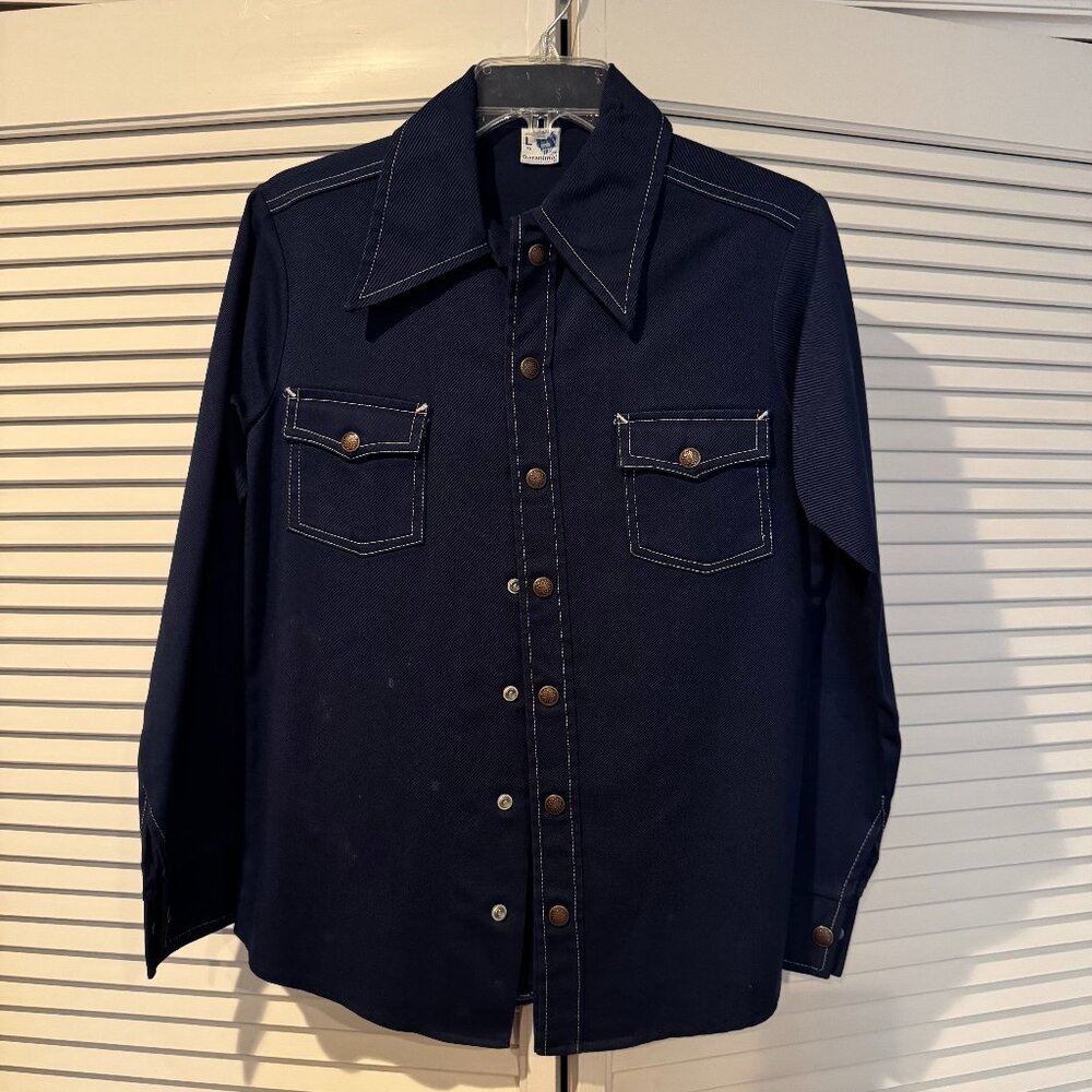VINTAGE GARANIMALS Denim Shirt Size L